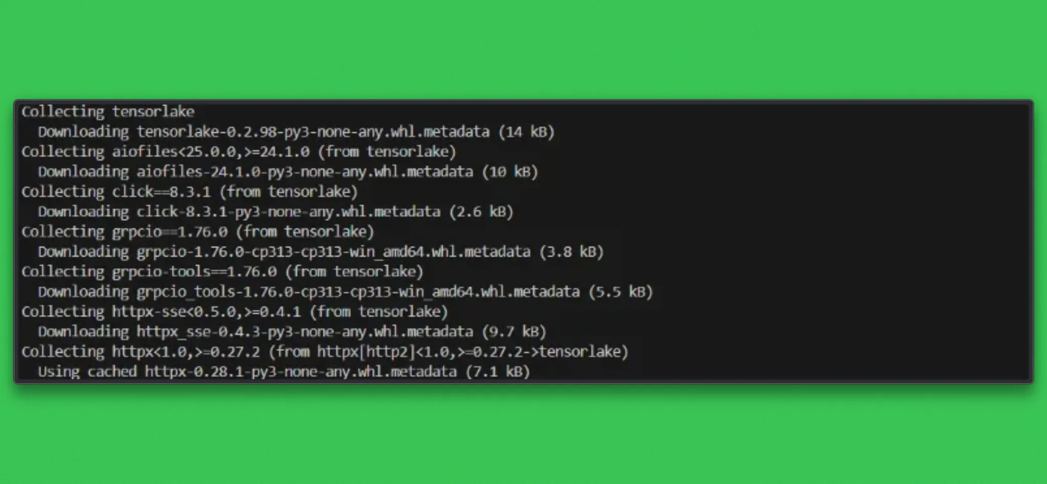 Pip install dependencies