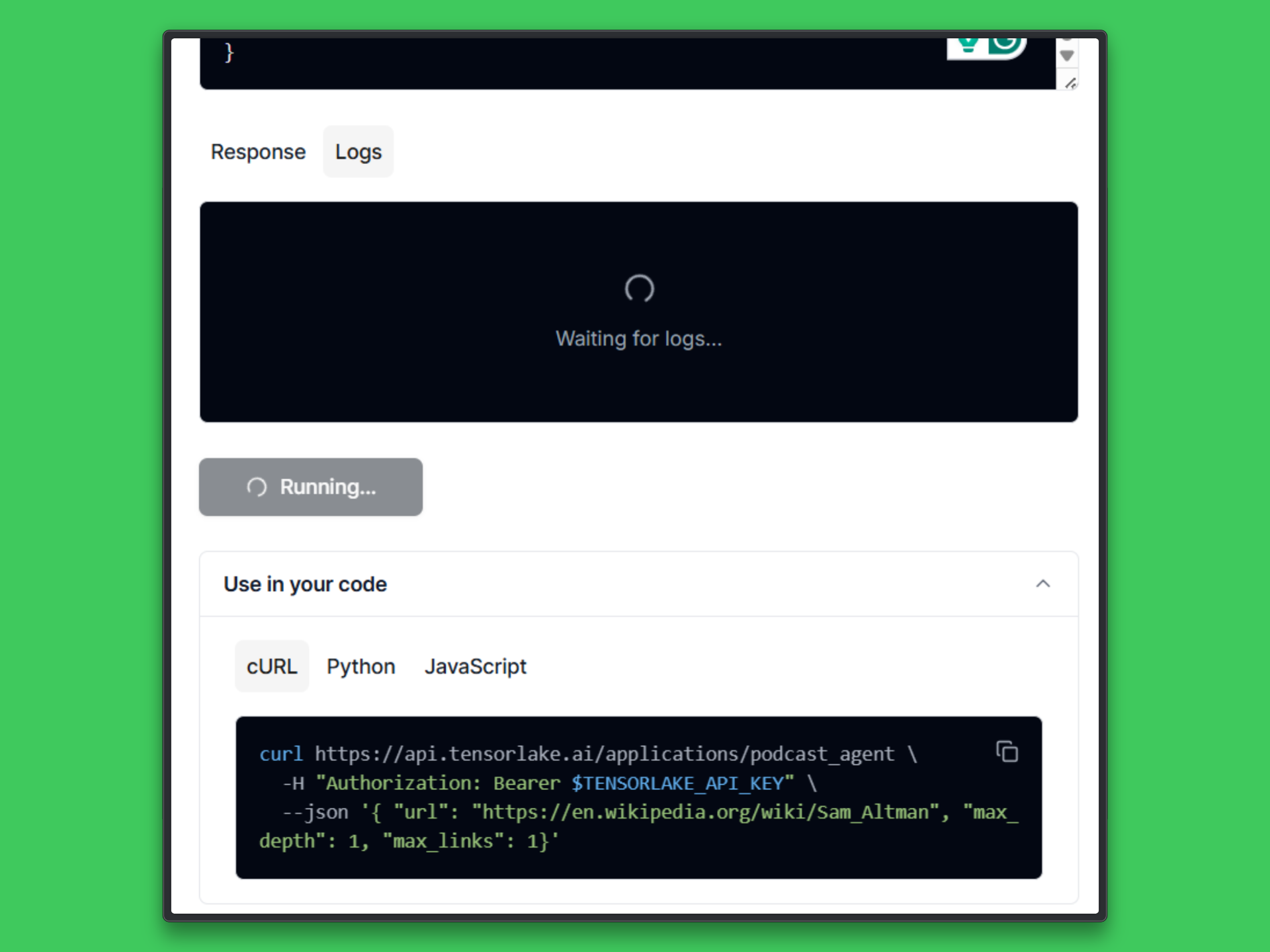 Tensorlake Invoke UI